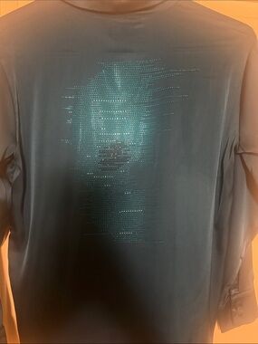 Black Smart LED Dot-Pattern Performance Shirt